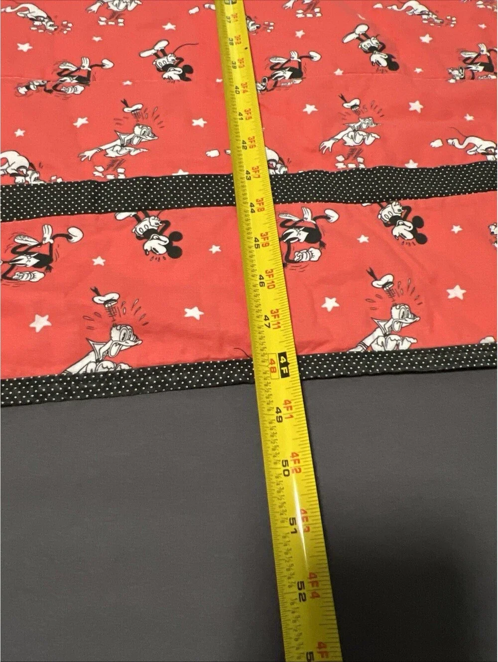 Project Linus Mickey Donald Goofy And Pluto Vintage 1990’s Baby Quilt 48”X40”